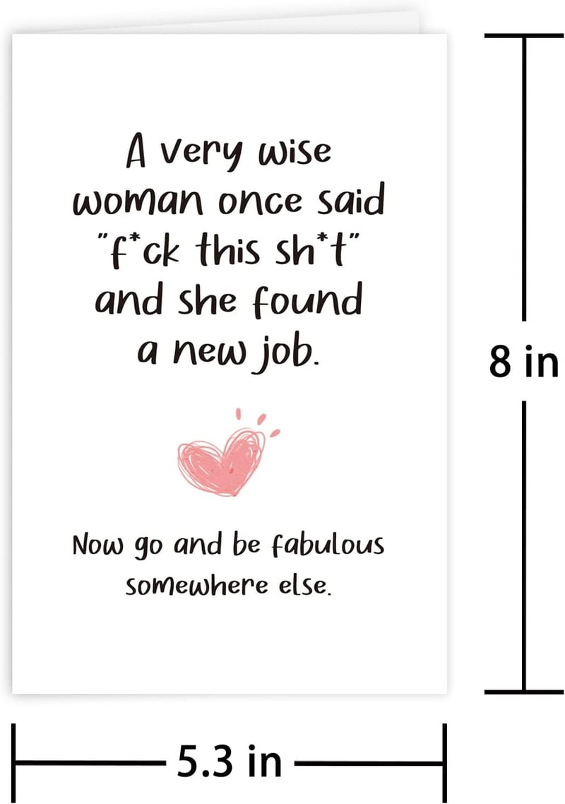 New Job Congrats Card for Bestie - Be Fabulous!