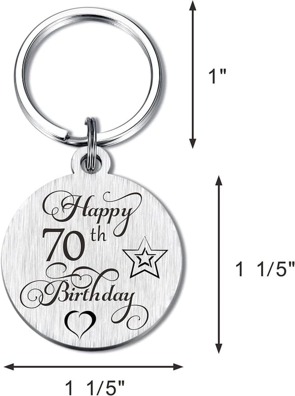 Personalized Double-Sided Engraved Keychain for Birthdays