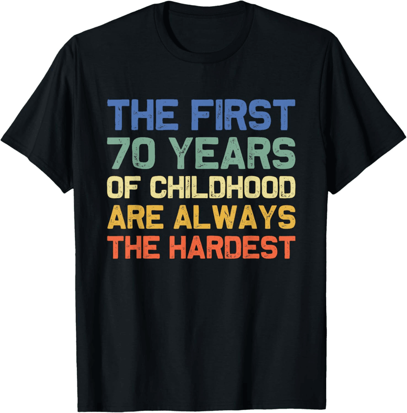 70th Birthday Funny T-Shirt for Men