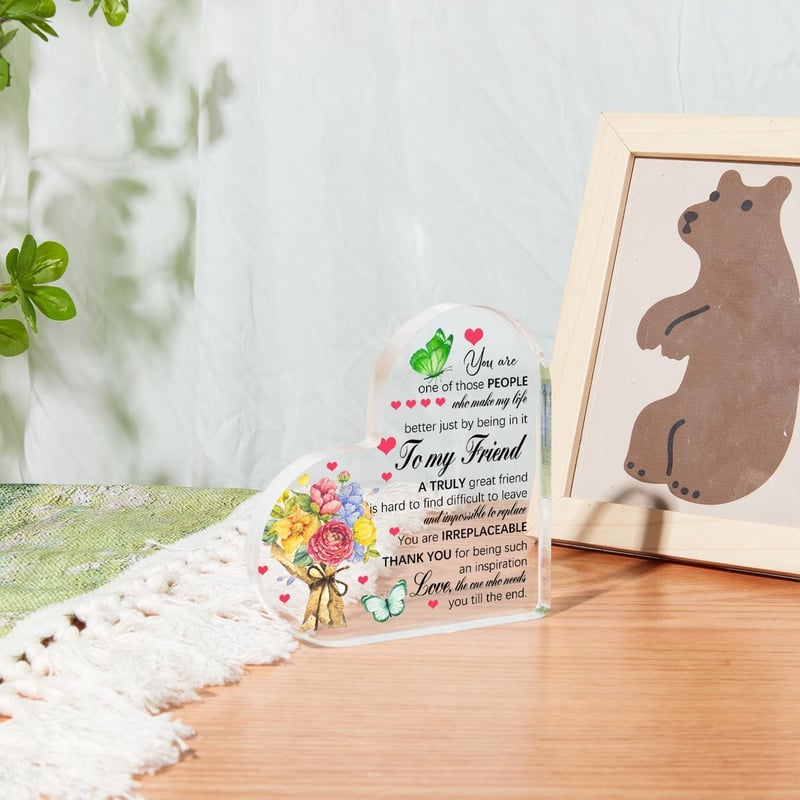 Appreciation Acrylic Plaque for Best Friend Gift