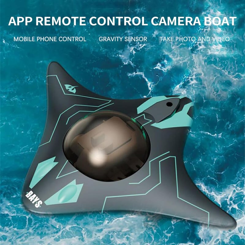 Remote Control Camera Boat for Kids & Adults, Waterproof