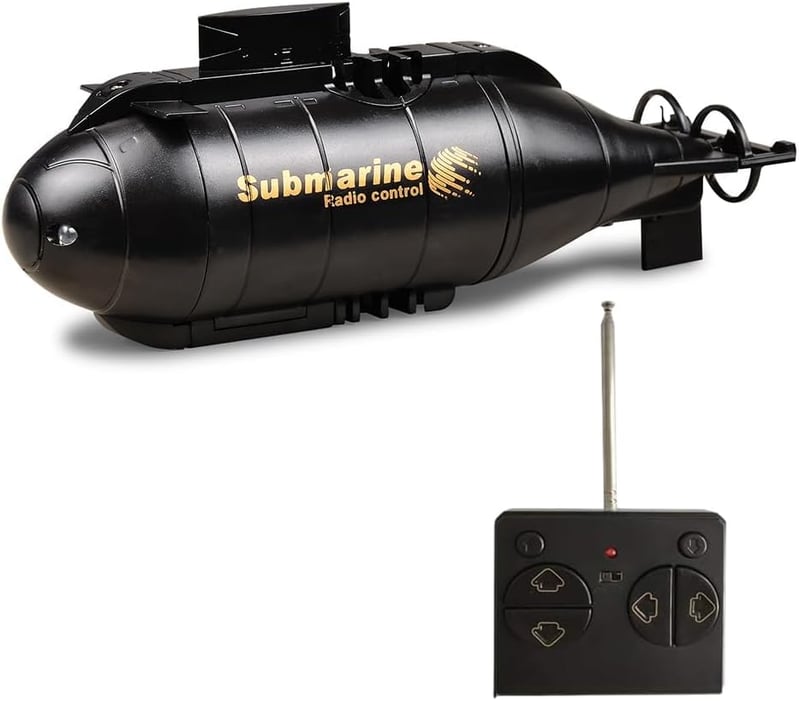 RC Mini Submarine Toy - 6 Channels (Black)
