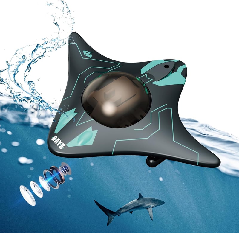 Remote Control Boat with Underwater Camera for Kids 8+