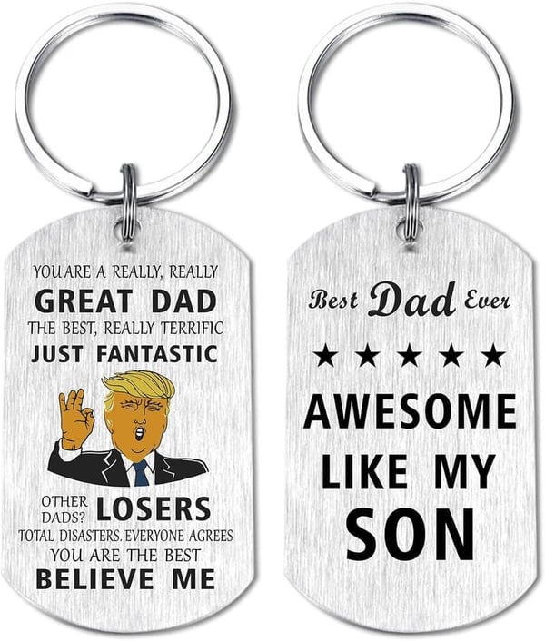 Father's Day Keychain Gift for Dad - 