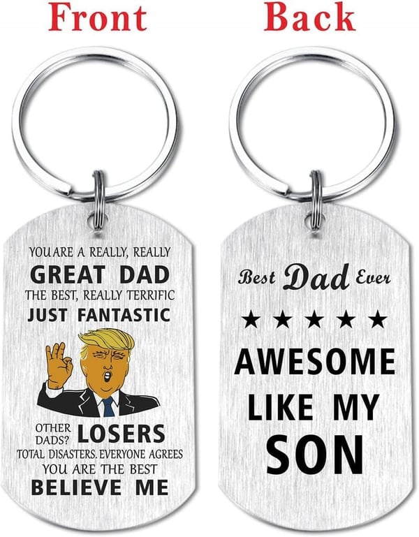 Father's Day Keychain Gift for Dad - 