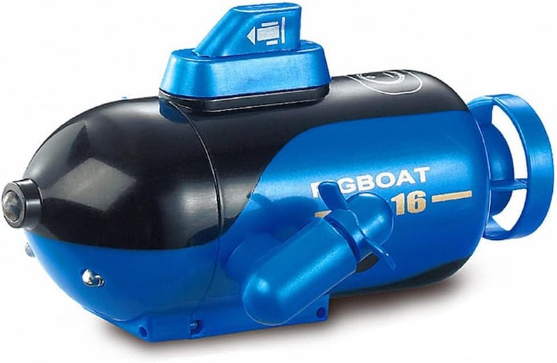 Remote Control Submarine Toy - 4-Channel Dive & Surf, Yellow