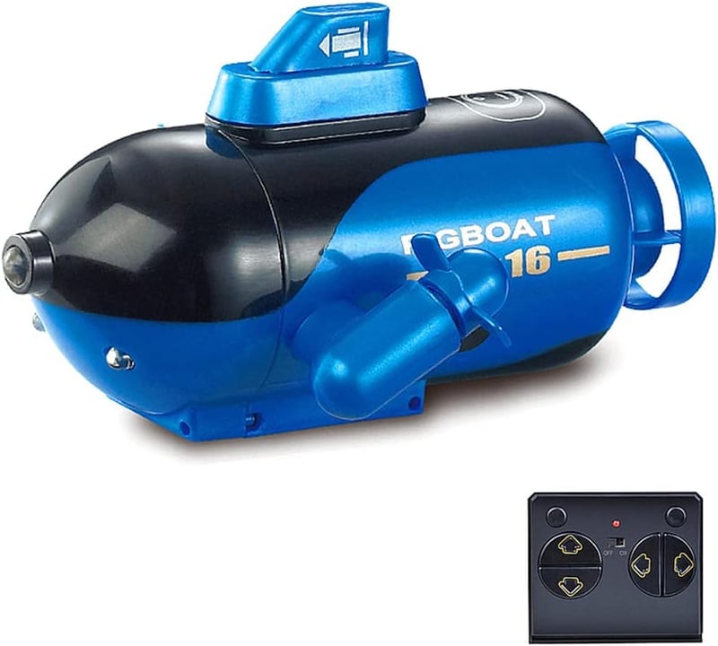 Remote Control Submarine Toy - 4-Channel Dive & Surf, Yellow