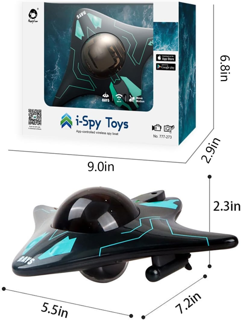 Waterproof Mini RC Boat with Camera for Lakes & Pools