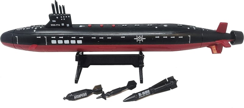 Toy Black Submarine with Sound Effects - 16.5 Inch