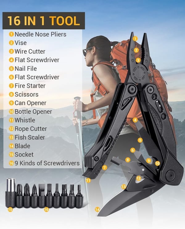 16-in-1 Multitool Plier for Father's Day Gifts