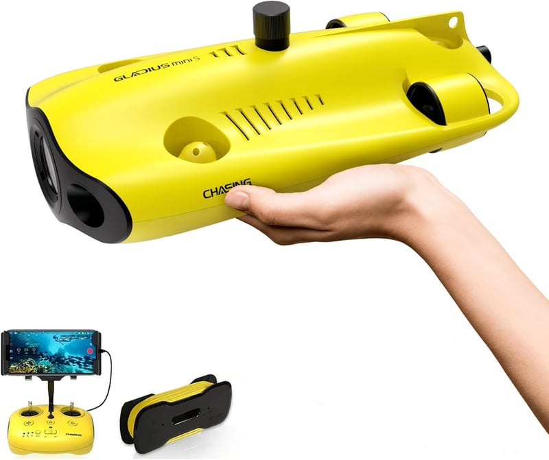 Mini Underwater Drone with 4K Camera, 330ft Depth Capability
