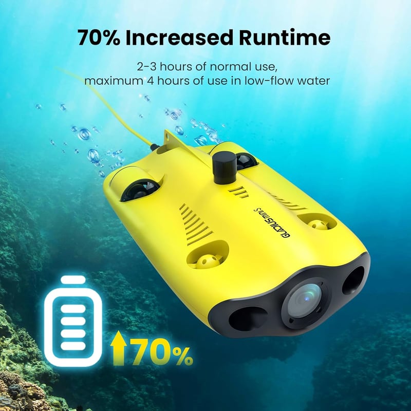 Mini Underwater Drone with 4K Camera, 330ft Depth Capability