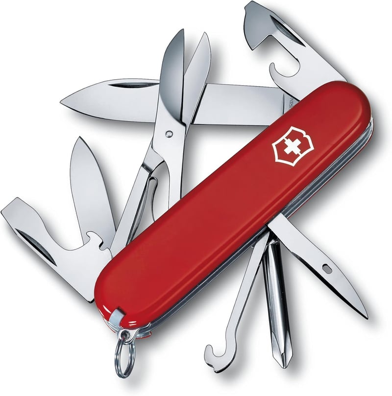 Victorinox Super Tinker Swiss Army Knife - 14 Functions, Red