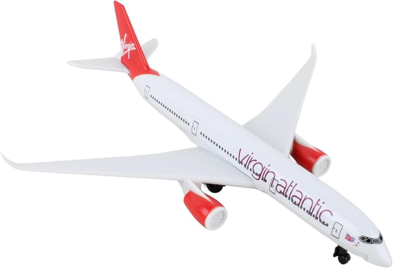 Die-Cast Virgin Atlantic Q350 Airplane Model Toy for Kids 3+