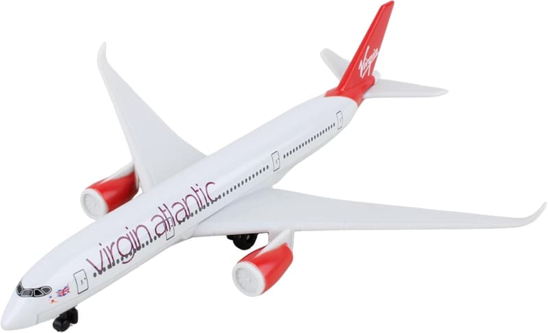 Die-Cast Virgin Atlantic Q350 Airplane Model Toy for Kids 3+
