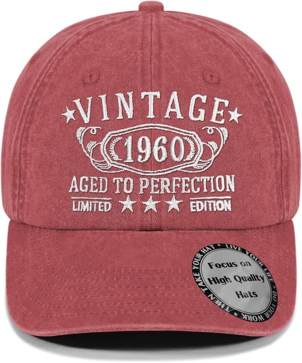 Personalized Vintage Hat for 30th-100th Birthday