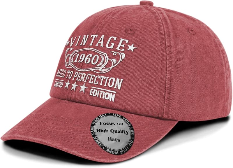 Personalized Vintage Hat for 30th-100th Birthday