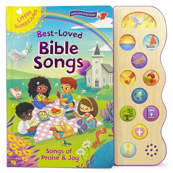 Children's Board Book: Best Loved Bible Songs with Sing-Along Tunes