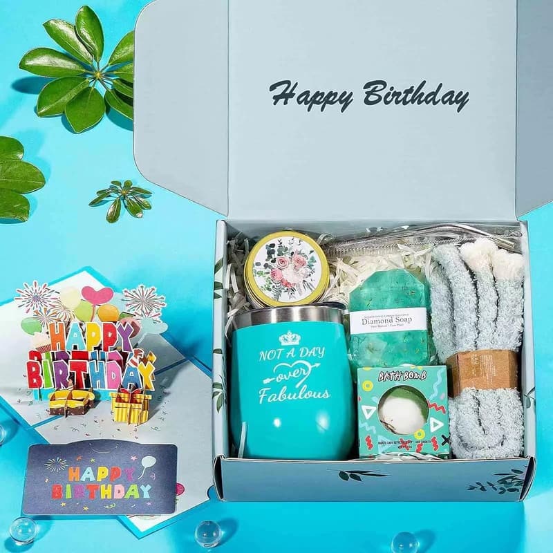 Birthday Spa Gift Basket for Women - Relaxing Pampering Set