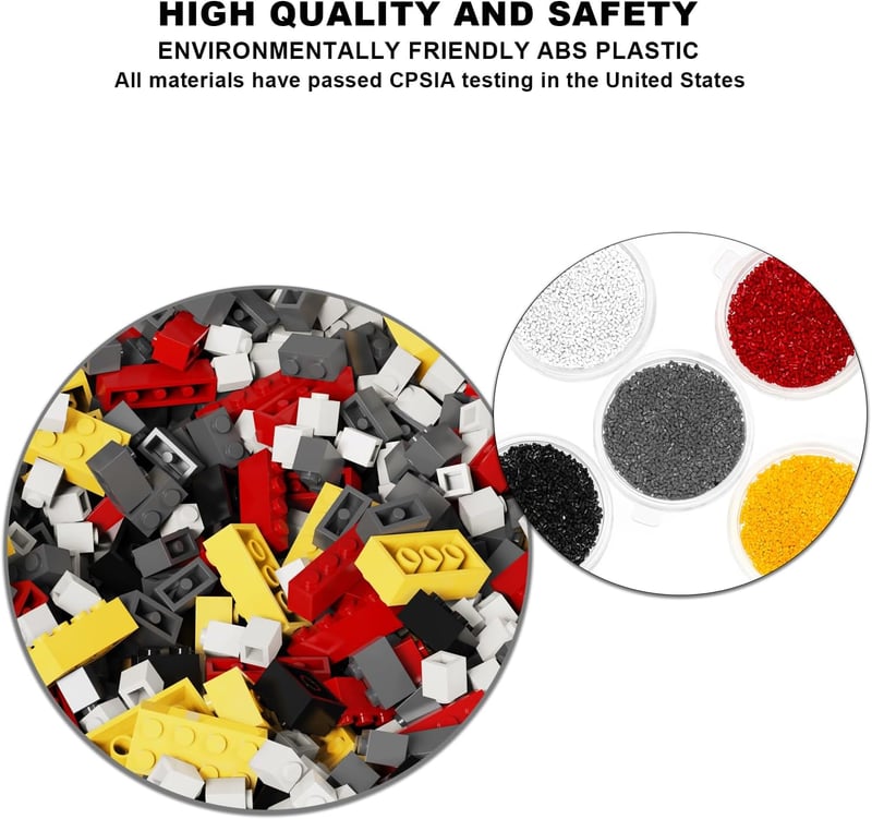 Creative Building Bricks Set - 300 Classic Red Blocks for Kids