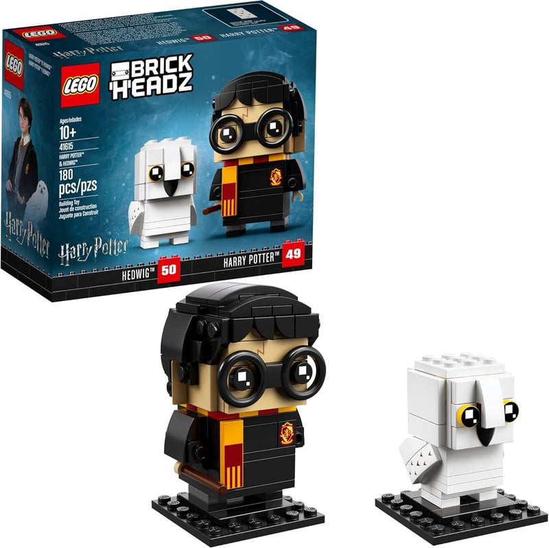 Harry Potter & Hedwig LEGO BrickHeadz Building Kit, 180 Pieces