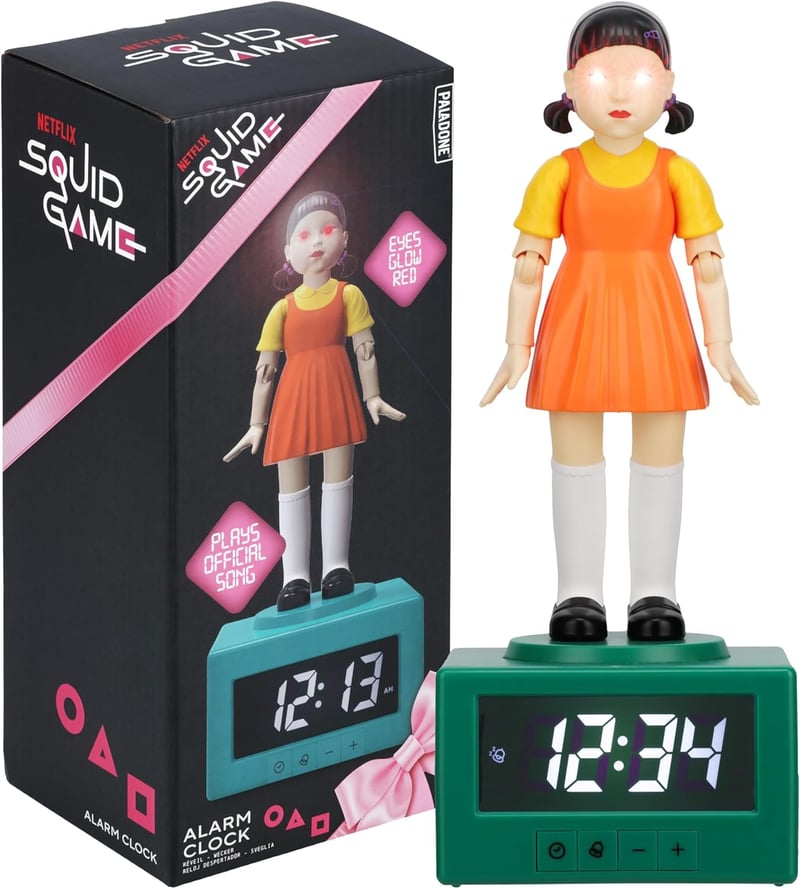 Squid Game Doll Alarm Clock - Official Netflix Licensed Decor