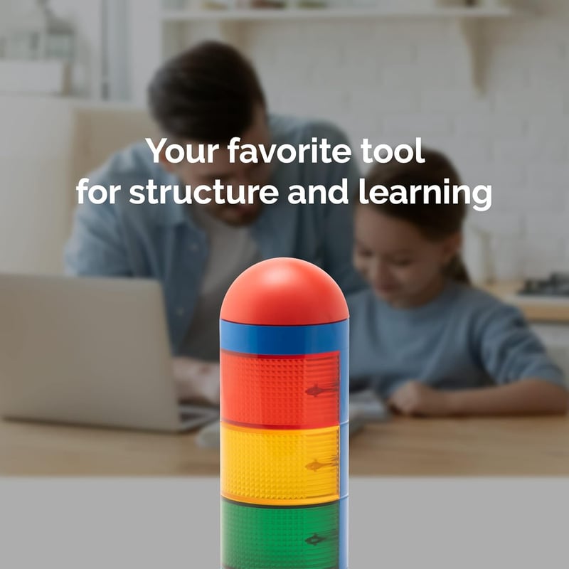 Visual Timer for Kids - Traffic Light Alarm with Audio Alerts