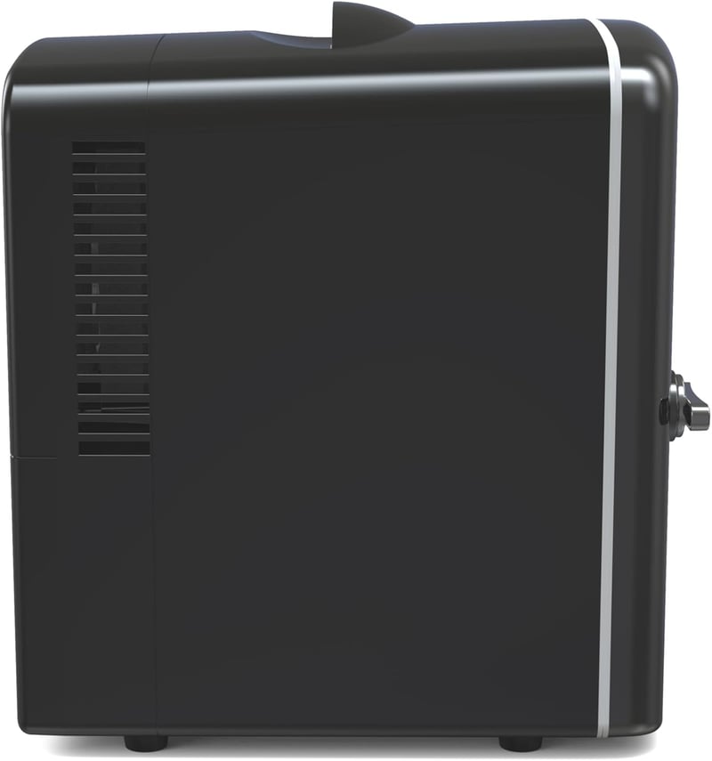 Portable Black Mini Fridge Cooler for 6 Cans