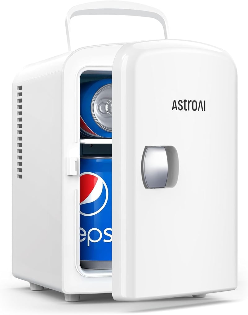 Portable 4L Thermoelectric Mini Fridge for Skincare & Beverages
