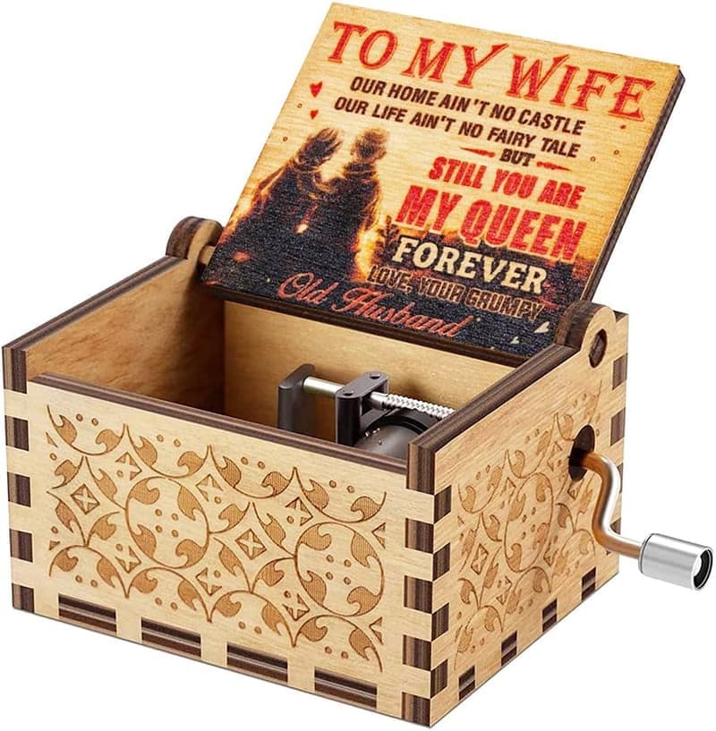 My Sunshine Wooden Music Box for Wife - Birthday & Anniversary Gift