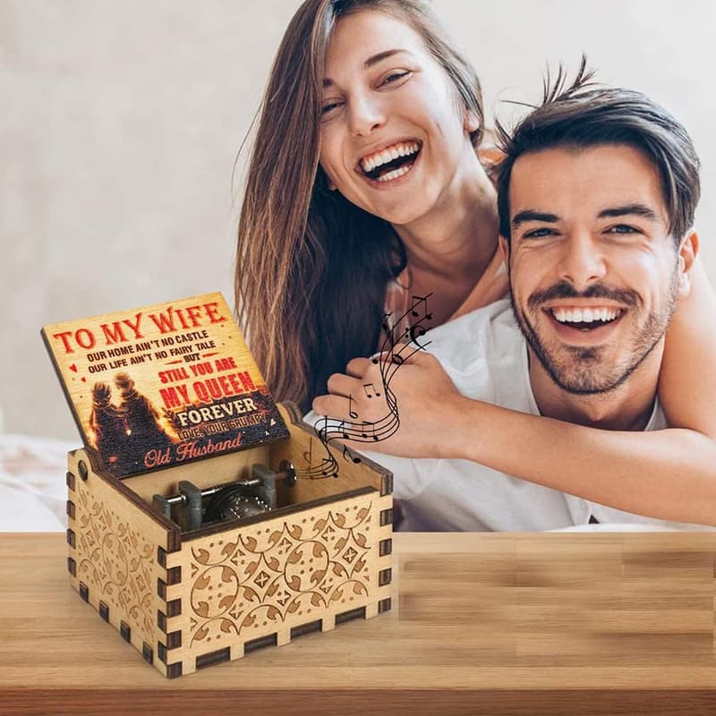 My Sunshine Wooden Music Box for Wife - Birthday & Anniversary Gift