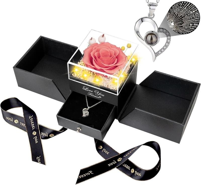 Eternal Peach Pink Rose with