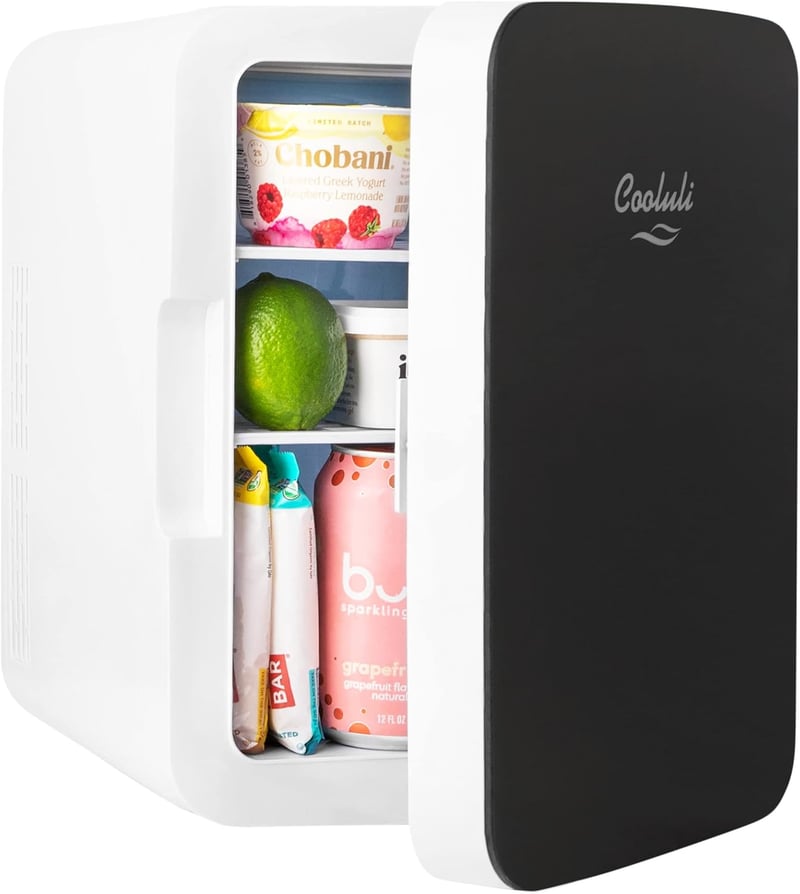 Portable 10L Mini Fridge for Bedroom, 辦公室 & Car - AC/DC Cooler