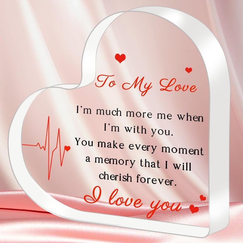 Engraved Acrylic Plaque - Anniversary Gift for Couples