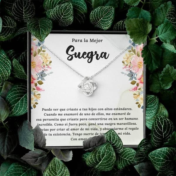 Mother's Day Necklace for Moms - ARTE Querida Suegra Design