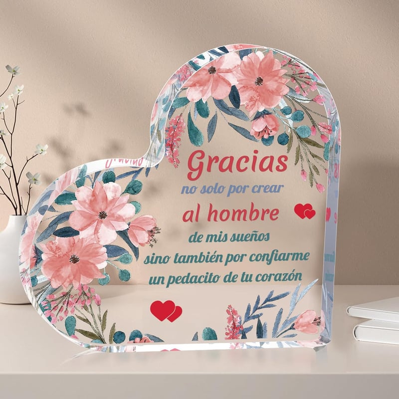 Mother's Day Spanish Acrylic Plaque for Boyfriend's Mom
