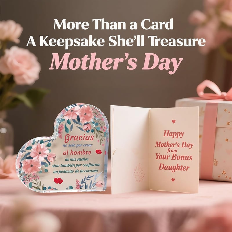 Mother's Day Spanish Acrylic Plaque for Boyfriend's Mom