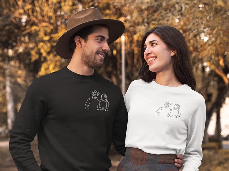Custom Valentine's Hoodie - Design Your Own Photo Portrait