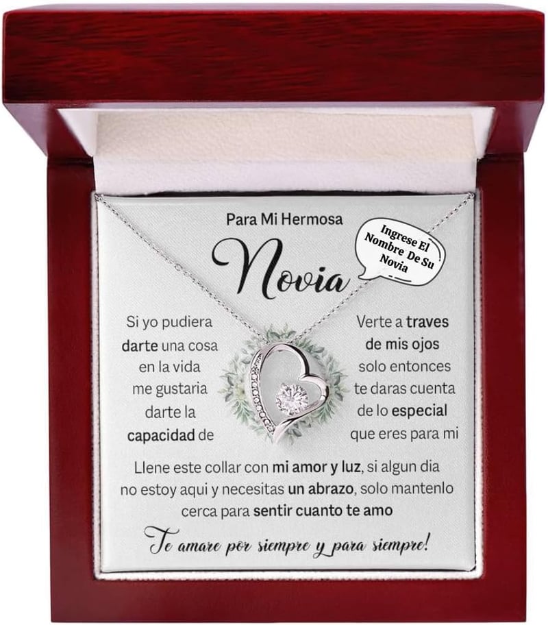 Birthday Gift for Girlfriend, Stainless Steel Keepsake