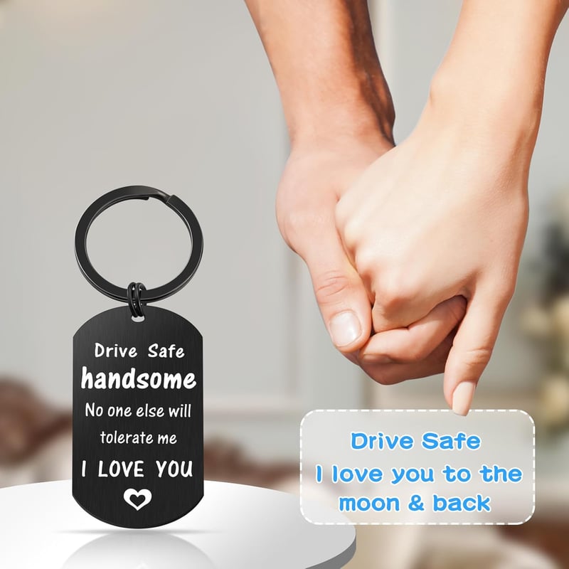 Drive Safe Keychain for Men - Perfect Gift for Any Occasion