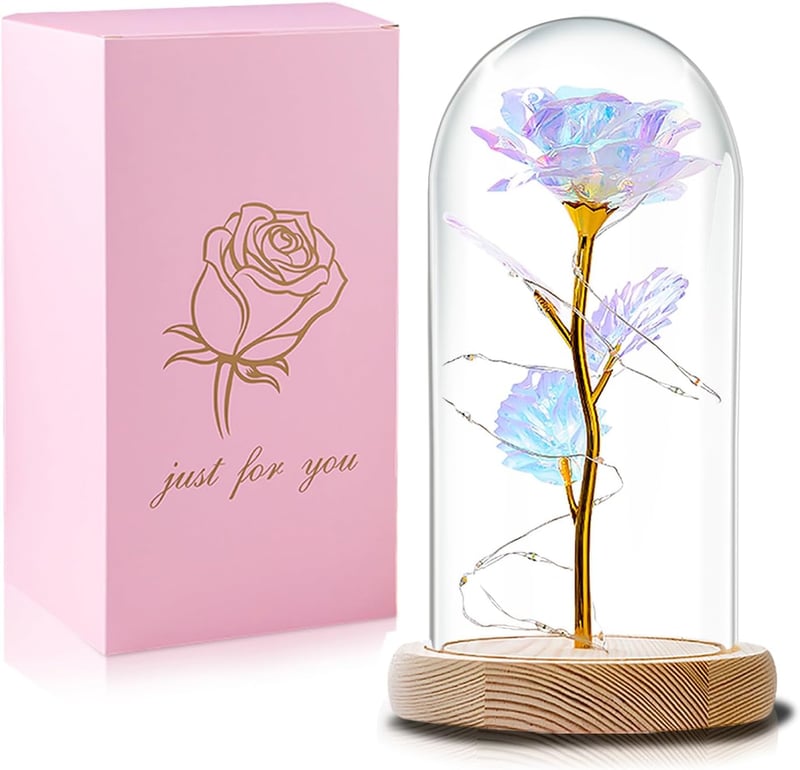 Mother's Day Rainbow Rose Gift for Mom and Women