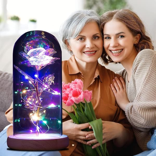 Mother's Day Rainbow Rose Gift for Mom and Women