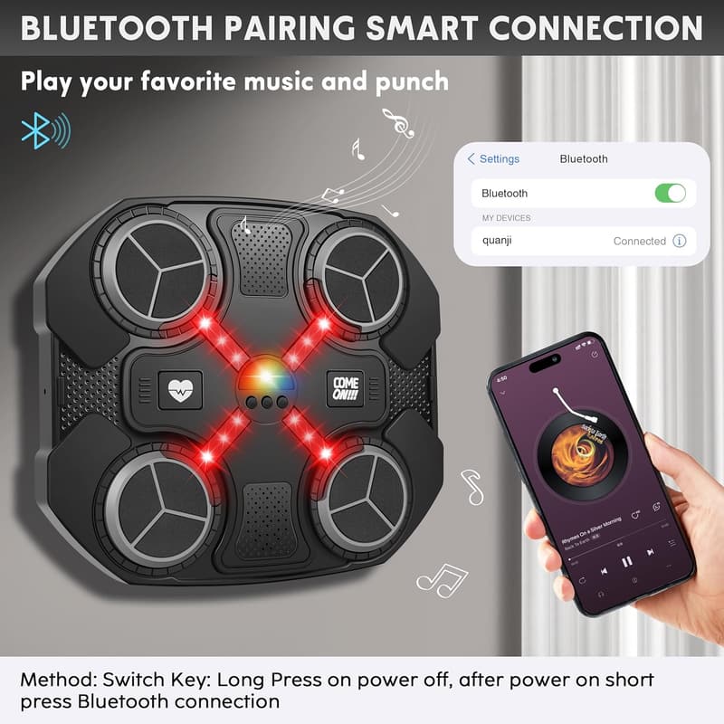 Bluetooth Wall-Mounted Boxing Target Toy for Kids 3+