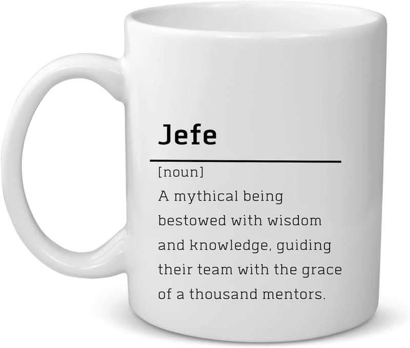Funny Coffee Mug for Boss - Jefe Gift for Christmas