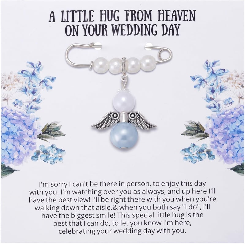 Wedding Day Guardian Angel Memory Charm - Remembrance Gift