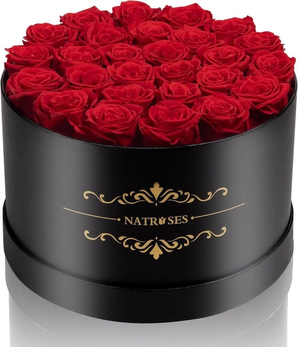 Preserved Roses Gift Box for Mother's Day - 27 Red Flowers