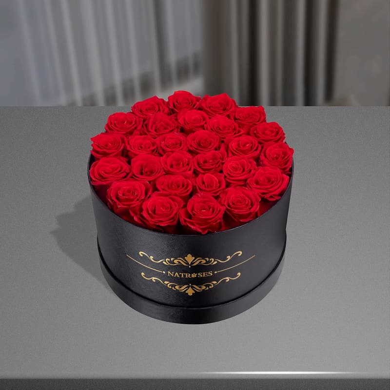 Preserved Roses Gift Box for Mother's Day - 27 Red Flowers