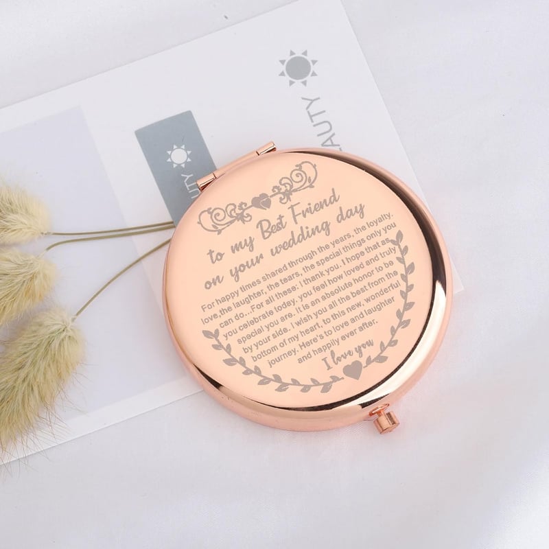 Bride's Wedding Day Gift - Best Friend Makeup Mirror