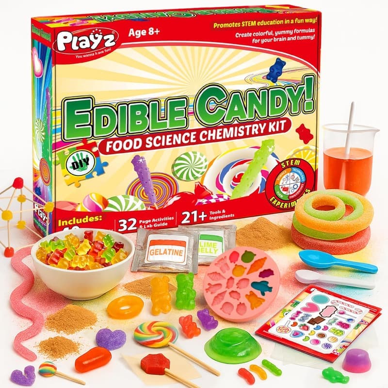 Candy Making Science Kit for Kids Ages 8-12 - 40 Experiments