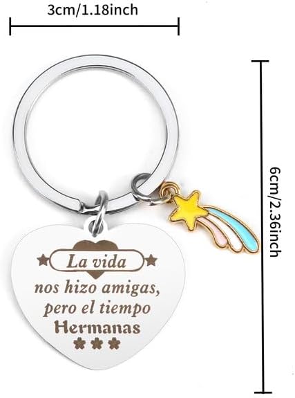 Best Friend Keychain Gift for Women
